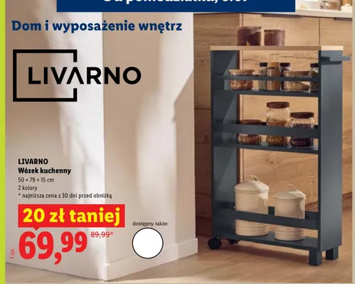 Wózek kuchenny LIVARNO promocja w Lidl