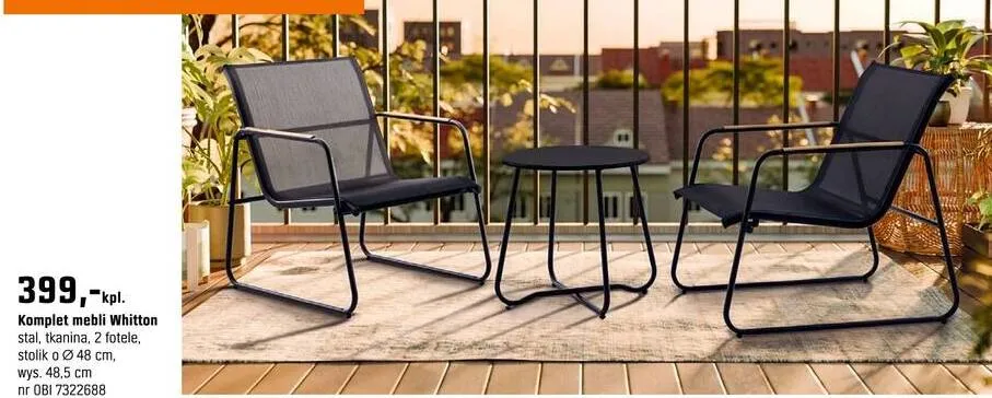 Komplet mebli Whitton promocja w OBI