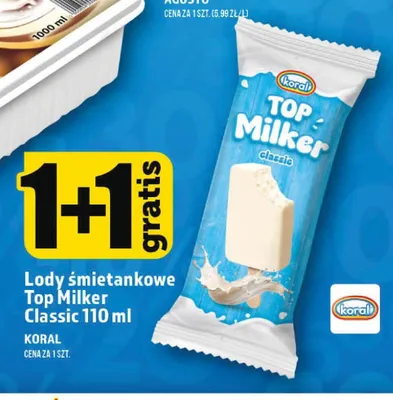 Lody śmietankowe Top Milker Classic Koral promocja w TOPAZ