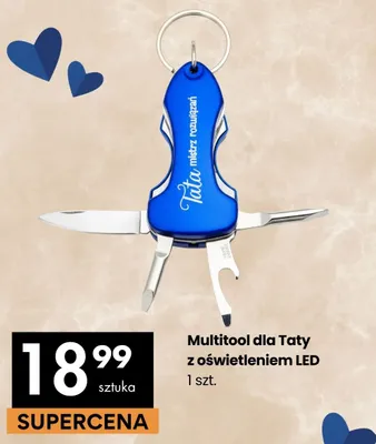 Multitool dla Taty z oświetleniem LED promocja w Delikatesy Centrum