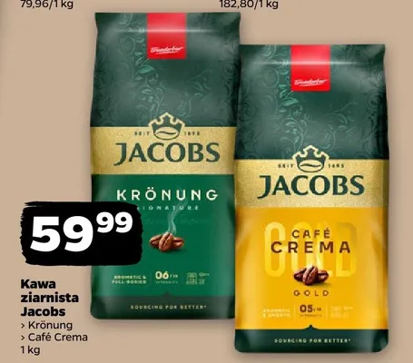 Kawa ziarnista Jacobs Café Crema promocja w Netto