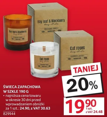 Świeca zapachowa w szkle 190 g promocja w Selgros