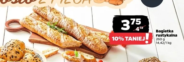 Bagietka rustykalna promocja w Netto