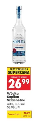 Wódka Soplica Szlachetna 40% promocja w Biedronka