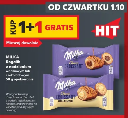 Rogalik z nadzieniem waniliowym Milka promocja w Kaufland