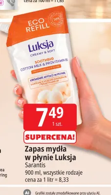 Zapas mydła w płynie Luksja promocja w Leclerc