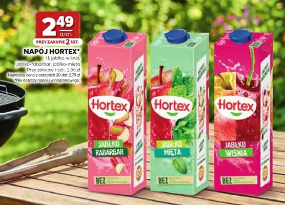 Napój Hortex jabłko-mięta promocja w Stokrotka