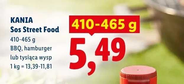 Sos Street Food hamburger promocja w Lidl