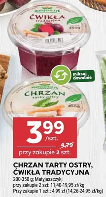 Chrzan tarty ostry, ćwikła tradycyjna promocja w Stokrotka