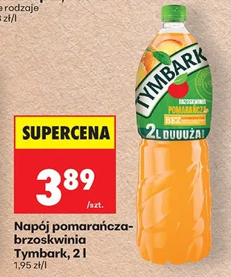 Napój pomarańcza-brzoskwinia promocja w Biedronka