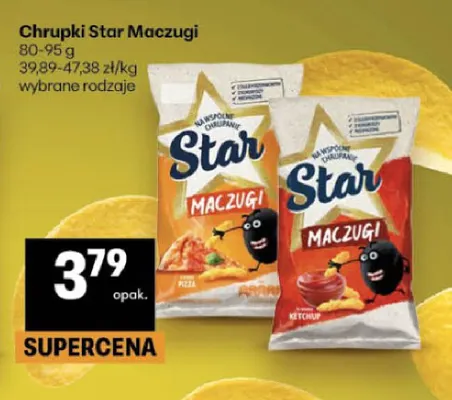Chrupki Star Maczugi pizza promocja w Delikatesy Centrum
