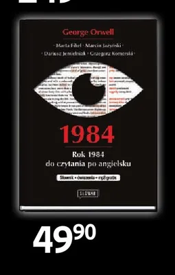Książka 1984 Rok 1984 do czytania po angielsku George Orwell promocja w Empik