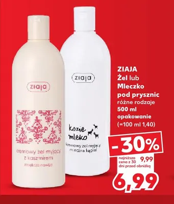 Żel pod prysznic Ziaja promocja w Kaufland