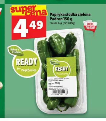 Papryka słodka zielona Padron promocja w TOPAZ
