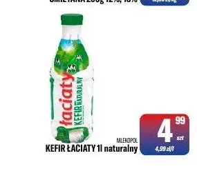 Kefir Łaciaty naturalny Mlekpol promocja w Tomi Markt