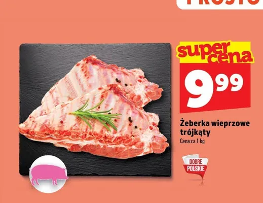 Żeberka wieprzowe trójkąty promocja w TOPAZ