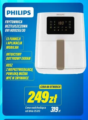 Frytownica beztłuszczowa PHILIPS OVI HD9255/30 promocja w RTV EURO AGD