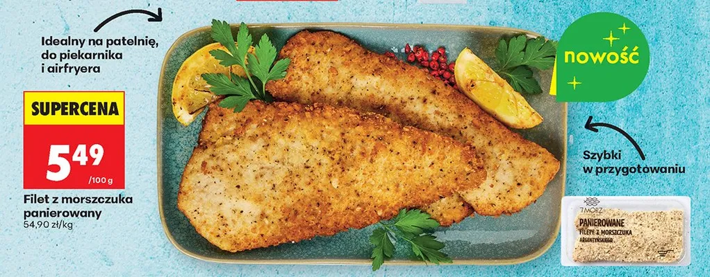 Filet z morszczuka panierowany promocja w Biedronka