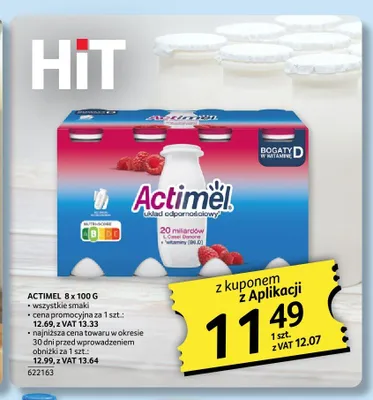 Napój probiotyczny Actimel 8-pak promocja w Selgros