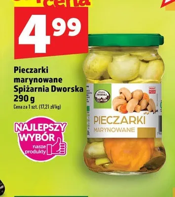 Pieczarki marynowane Spiżarnia Dworska promocja w TOPAZ
