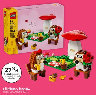 Klocki LEGO Iconic Piknik pary jeżyków 40711 promocja w Empik