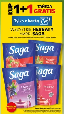 Herbaty różne smaki promocja w Kaufland