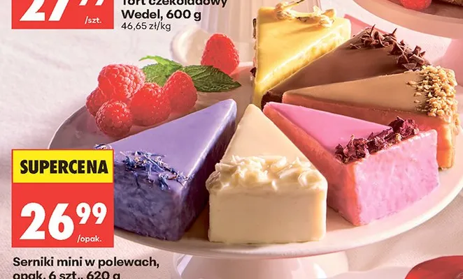 Serniki mini w polewach promocja w Biedronka