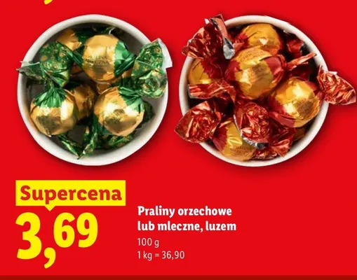 Praliny orzechowe luzem promocja w Lidl