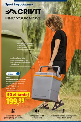 Lodówka przenośna CRIVIT 230V 29l promocja w Lidl