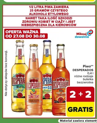 Piwo Desperados Mojito promocja w Carrefour Express