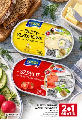 Szprot popularny w sosie pomidorowym Łosoś Ustka promocja w Stokrotka