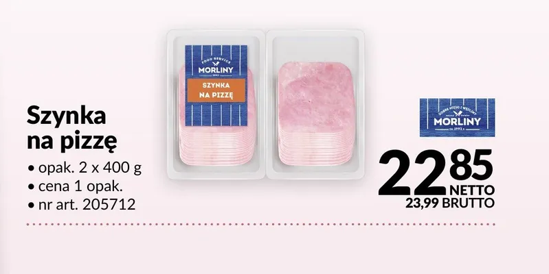 Szynka na pizzę Morliny promocja w Makro