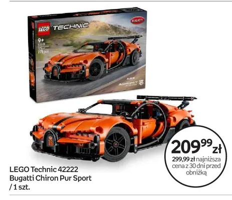 Klocki LEGO Technic 42222 Bugatti Chiron Pur Sport promocja w Empik