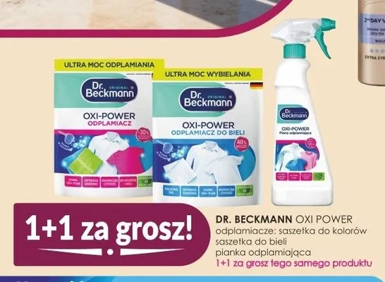Odplamiacz Dr. Beckmann Oxi-Power saszetka do kolorów promocja w Drogerie Jasmin
