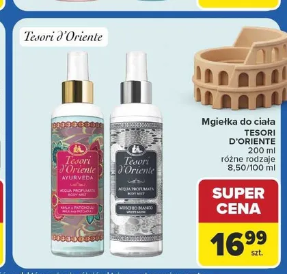 Mgiełka do ciała Tesori d'Oriente Ayurveda promocja w Carrefour Market