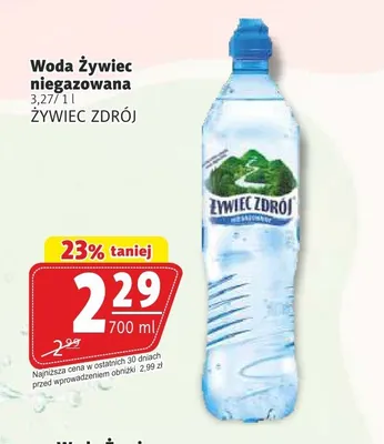 Woda Żywiec Zdrój niegazowana promocja w Prim Market