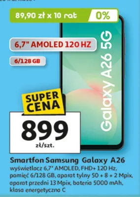 Smartfon Samsung Galaxy A26 promocja w Auchan