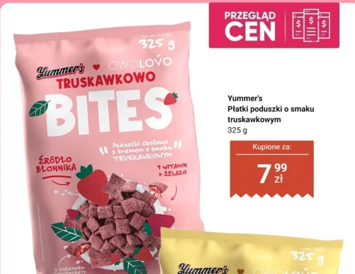 Płatki poduszki o smaku truskawkowym promocja w Dino