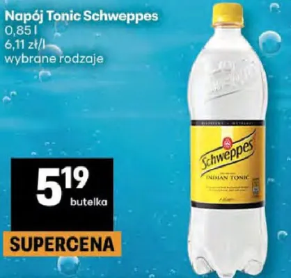 Napój Tonic Schweppes wybrane rodzaje promocja w Delikatesy Centrum