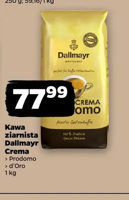 Kawa ziarnista Dallmayr Crema d'Oro promocja w Netto