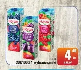 Sok 100% wybrane smaki promocja w Tomi Markt