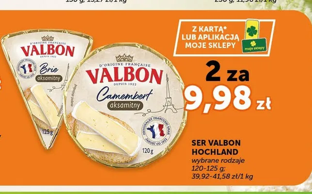 Ser Camembert Valbon promocja w Euro Sklep