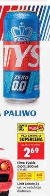 Piwo bezalkoholowe Tyskie promocja w Biedronka
