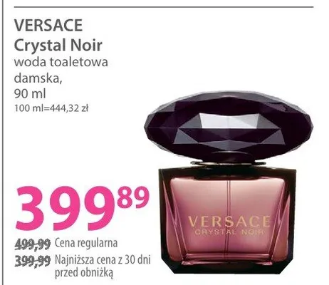 Perfumy Crystal Noir promocja w Hebe