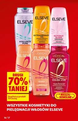 Wszystkie kosmetyki do pielęgnacji włosów Elseve promocja w Biedronka