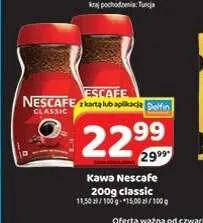 Kawa rozpuszczalna Nescafe classic promocja w Delfin