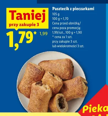 Pasztecik z pieczarkami promocja w Lidl