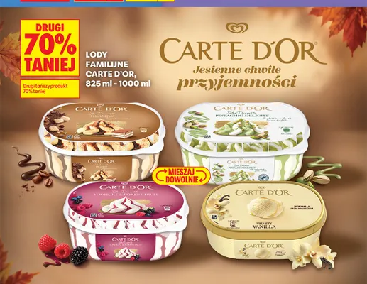 Lody familijne Carte D'Or Tiramisu promocja w Biedronka