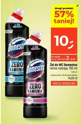 Żel do WC Domestos Zero Kamienia promocja w Dealz