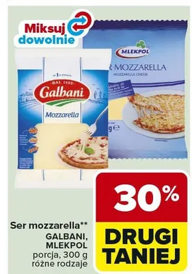 Ser mozzarella Galbani Mlekpol promocja w Carrefour